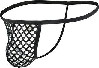 Generic Mens Thongs UK Sexy Thong Underwear for Men Naughty Mesh G Strings T-back Tanga Briefs Comfortable Designer Pouch Underwear Breathable Low Rise Underp