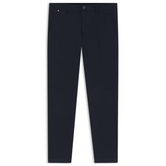 BOSS Slim-fit pants in stretch-cotton dobby