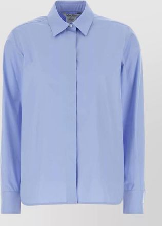 Max Mara poplin maroso shirt button collar cuffs