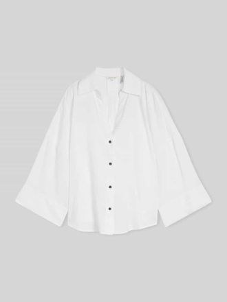 Tom Tailor Oversize Bluse aus Leinen-Viskose-Mix in Weiss, Gr&ouml;&szlig;e 34