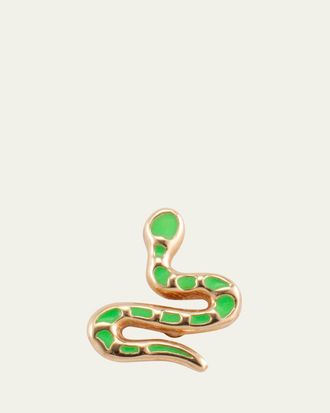 Alison Lou 14K Yellow Gold Snake Stud Earring, Single