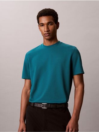 Calvin Klein Mens Tech Pique T-Shirt - Medium Green - 2XL