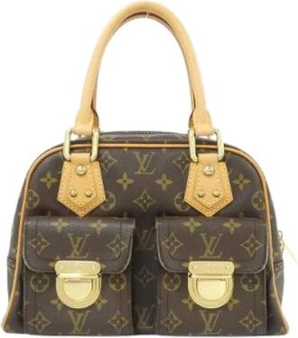 Louis Vuitton Pre-owned Handbags, female, Brown, Size: ONE SIZE Pre-owned Manhattan Monogram Handbag