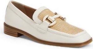 Bruno Magli Natalie Bit Loafer in White Raffia at Nordstrom Rack, Size 10.5