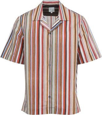 Paul Smith Multicolor Cotton Short Sleeves Regular Fit Shirt-Uomo