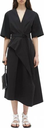 Christian Wijnants Daeva Midi Dress In Black