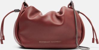 Brunello Cucinelli Mellow Mini leather crossbody bag