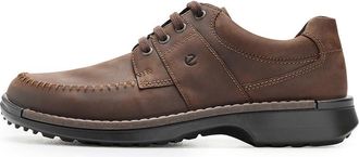 Ecco Fusion Walker Moc Toe Oxfords Mens Shoes Cocoa Brown Nubuck : EU 44 (US Mens 10-10.5) M, Leather