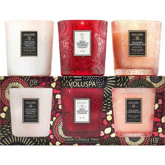 Voluspa Fruits of Paradise Demi Candle Trio at Nordstrom