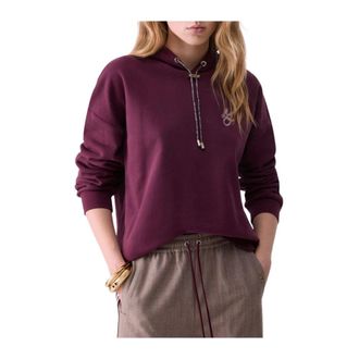 Liu Jo Dames, Sweatshirts & Hoodies, Paars, Maat: XS Katoen