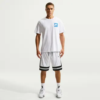 Nike Mens Dri-FIT 10 Game Classic Basketball Shorts in White | IO9184-100