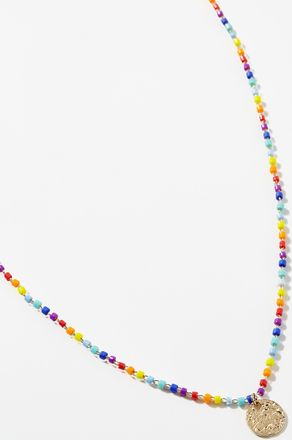 Simons Womens Hammered medallion necklace