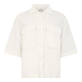 Herno Jassen, Dames, Wit, L, Denim, Jas met driekwart mouwen