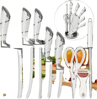 OEM Juego De Cuchillos De Cocina, Acero Inoxidable 3cr13, Longitud De La Hoja 18 Cm, Longitud Del Mango 13,5 Cm, &Aacute;ngulo De La Hoja 60&deg;, Dise&ntilde;o Minimalista