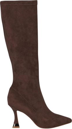 Alma En Pena Nauwsluitende laars met stilettohak - Dames - Laarzen met Hak - Bruin - 41 EU - Schoenen