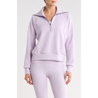 Spanx AirEssentials Half Zip Sweatshirt in Verbena at Nordstrom Rack, Size X-Small