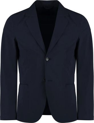 THE (ALPHABET) Jassen, Heren, Blauw, M, Enkelrijige jas met twee knopen