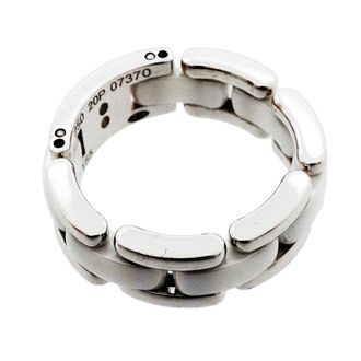 Chanel White White Gold (18K) Ceramic Band Ring (Pre-Owned)