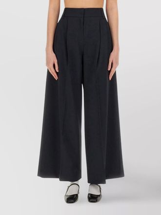 Max Mara virgin wool wide-leg trousers