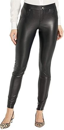 Hue Leatherette Leggings Womens Casual Pants Black : LG (US Womens 12-14) 27.5, Polyester/Spandex
