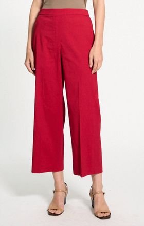 Theory Relaxed Pull-On Pant In Good Linen Cherry
