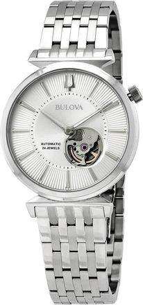 Bulova Regatta Automatic Silver Dial Stainless Steel Mens Watch 96A235