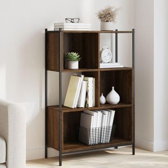 vidaXL Estanter&iacute;a Madera De Ingenier&iacute;a Marr&oacute;n Roble 72x28x109 Cm Vidaxl