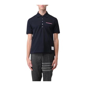 Thom Browne Heren, Tops, Blauw, Maat: S