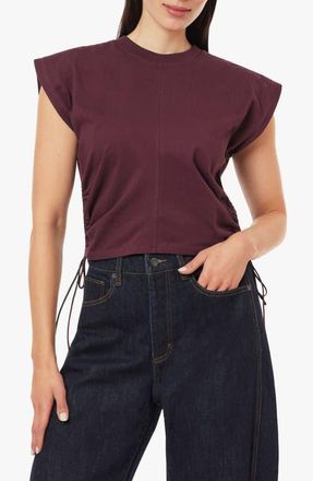 Habitual The Luna Cinched Cotton Top in Winetasting at Nordstrom, Size X-Small