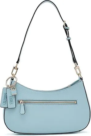 Guess Noelle Ii Top Zip Shoulder Bag Shoulder Womens Handbags Aqua, Polyurethane