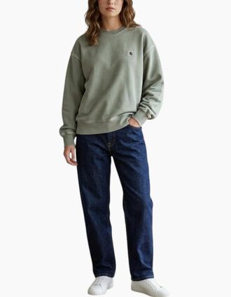 Carhartt Work in Progress Womens Carhartt Womens Sweatshirt WIP nelson Jumper - Tan - Size: 10/8