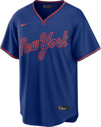 Nike Francisco Lindor New York Mets Nike Mens MLB Replica Jersey in Blue | RP260ED3NM9-5HL