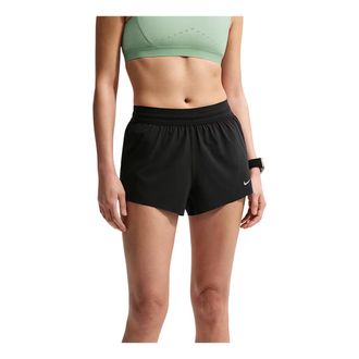 Nike (WMNS) Nike Swift Breathe Dri-Fit Mid-Rise 2.5 Hidden Lined Shorts Black White IF1679-010