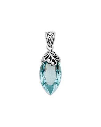 Samuel B. Silver 8.00 Ct. Tw. Green Quartz Pendant