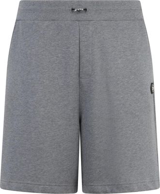 Philipp Plein Heren, Korte broeken, Grijs, Maat: S Fleece