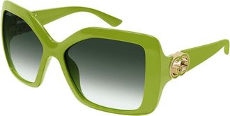 Gucci GG2015S 004 Womens Sunglasses Green Size 59 - Free RX Lenses - Free RX Lenses