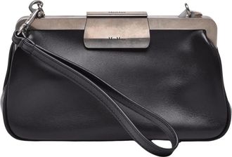 Max Mara Sfilata Tracolla - Dames - Clutches - Zwart - ONE Size - Leer - Tassen