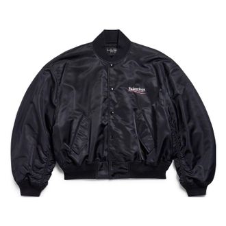 Balenciaga (WMNS) Balenciaga Political Campaign Varsity Jacket Black 763434TNO271000