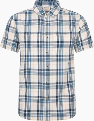 Mountain Warehouse Mens Mountain Warehouse Mens Cotton Shirt - Blue - Size: 38/Regular