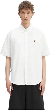 A Bathing Ape A Bathing Ape, Hombre, Camisas, Blanco, Talla: L