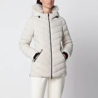Moose Knuckles Giacca Roselawn alabastro in nylon