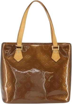 Louis Vuitton Pre-owned Vintage Leren Tote Bag - Dames - Vintage Shopper - Bruin - ONE Size - Leer - Vintage
