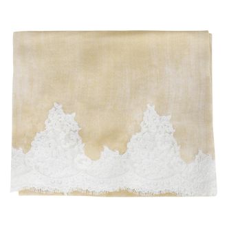 Ermanno Scervino Scarves, female, Yellow, Size: ONE SIZE Lace Stole