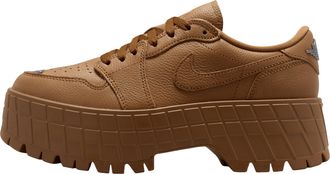 Nike Jordan (WMNS) Air Jordan 1 Brooklyn Low Light British Tan Metallic Silver IX5431-281