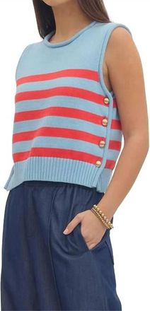 Entro Womens Adelaide Top In Blue
