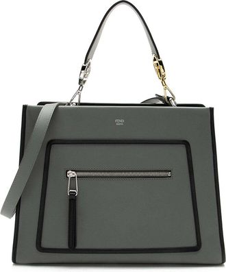 Fendi Fendi Black Calfskin Runaway Medium Tote (Authentic Pre-Loved)