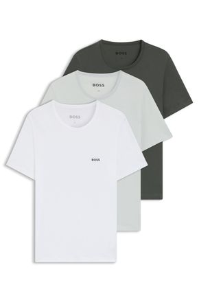HUGO BOSS T-Shirt BOSS TShirtRN 3P Classic, Herren, Gr. L, open miscellaneous 972, Jersey, Obermaterial: 100% Baumwolle, regular fit, Rundhals, eingesetzt norma