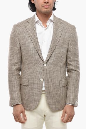 Corneliani Blazer Semifoderato GATE con Motivo Pied de Poule Corneliani