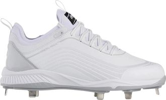 Rawlings Bullpen 174930 Mens US White Lace Up Metal Baseball Cleats GAL768