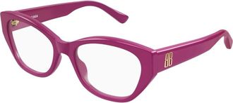 Balenciaga Bb 0481O Optisch Montuur - Dames - Brillen - Roze - 54 MM - Accessoires